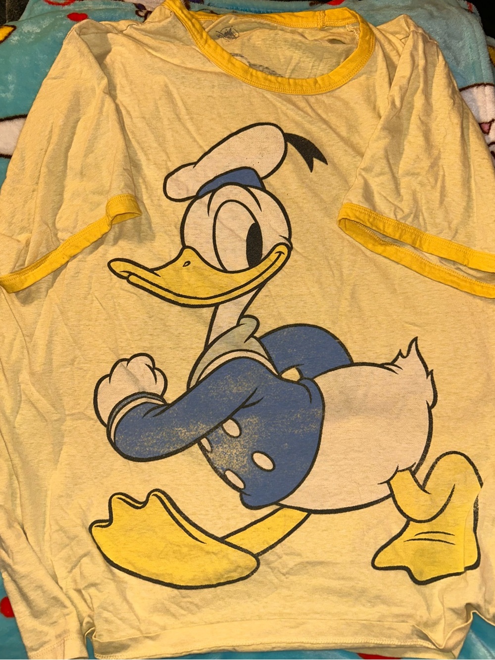 Disney Donald Duck Yellow Graphic Tee